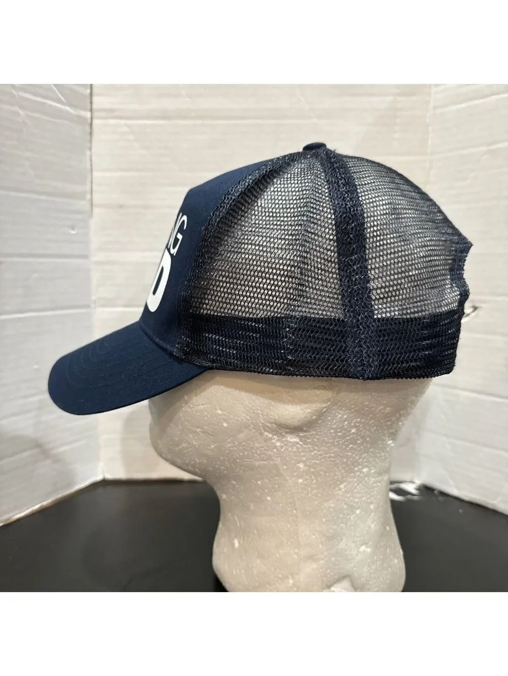 Running Wild Trail Run Marathon Jogging Jog Blue Mesh Snapback Baseball Cap